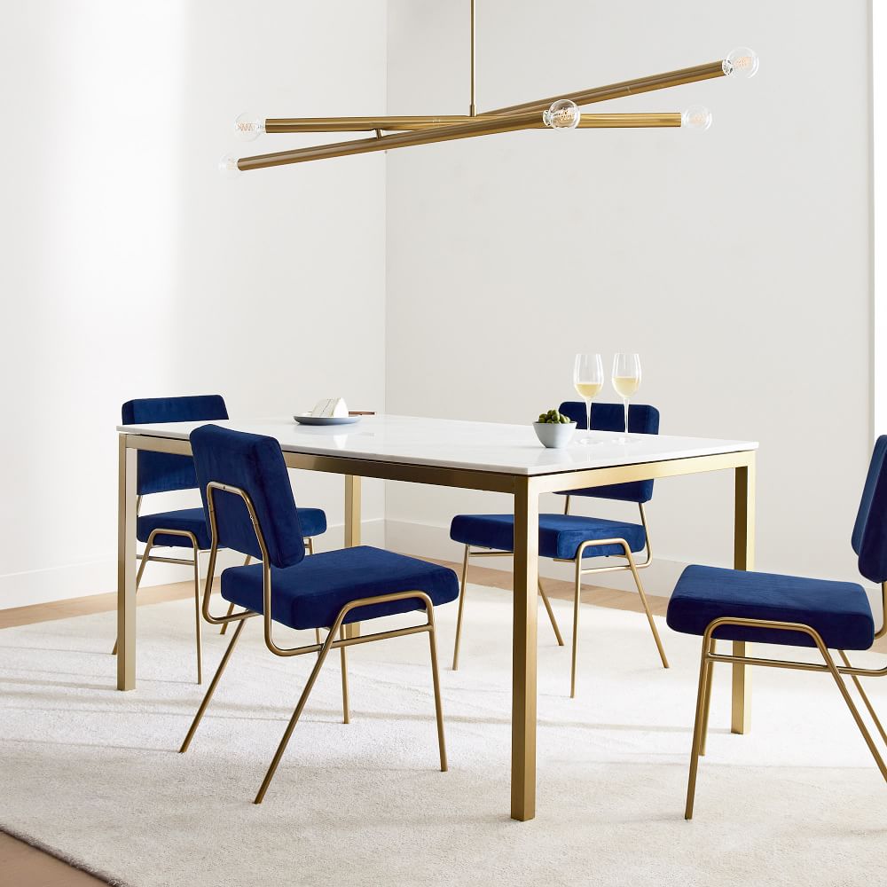 Wire Frame Upholstered Dining Chair West Elm UK